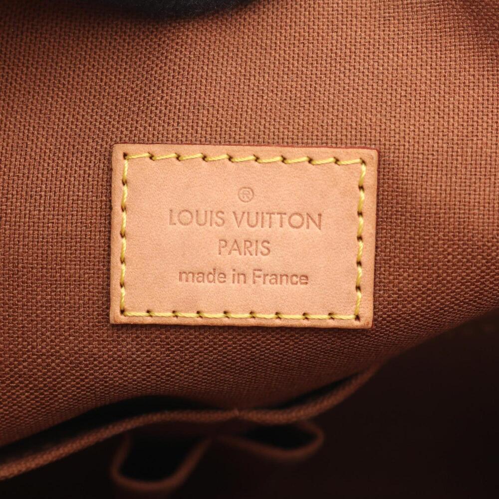 LOUIS VUITTON Authentic Brown Monogram Leather Trotter Shoulder Bag - Picture 4 of 10